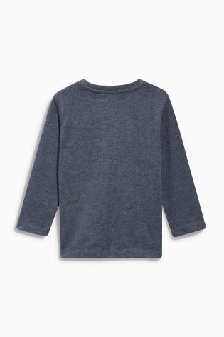 Grey/Black/White Plain Long Sleeve T-Shirts Four Pack (3mths-6yrs)